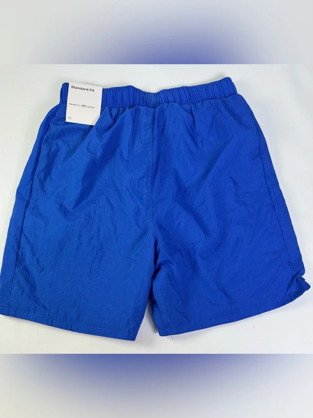 Nike Boys Outfit White & Blue Striped Tee with Nike Logo Shorts - Size Small - Picture 8 of 12